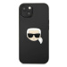 Karl Lagerfeld KLHCP13SPKMK hard silikonové pouzdro iPhone 13 Mini 5.4" black Leather Ikonik Kar