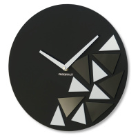 Elegantní akrylové hodiny 30 cm v černé barvě