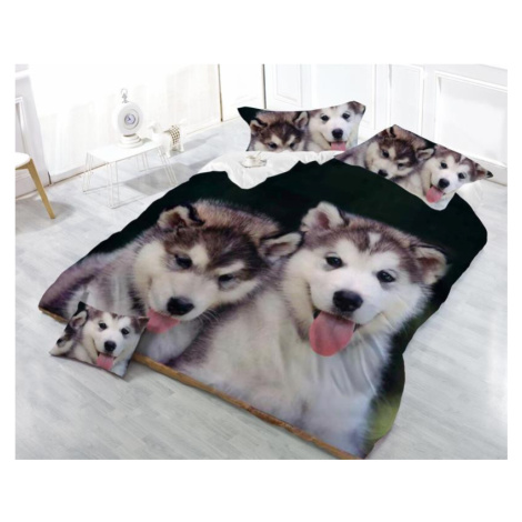 Povlečení Husky 3D 140x200, 70x90 cm