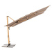 Doppler ALU WOOD XL 400 x 300 cm - výkyvný zahradní slunečník s boční tyčí