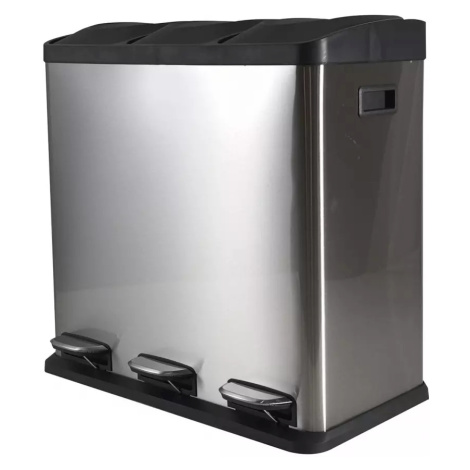 Odpadkový koš ftc1738a 60L (3x20L) stříbrný