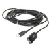 PremiumCord USB 2.0 repeater a prodlužovací kabel A/M-A/F 5m - ku2rep5