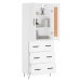 vidaXL Skříň highboard bílá 69,5 x 34 x 180 cm kompozitní dřevo