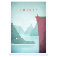 Plakát Travelposter Norway, 30 x 40 cm