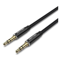 Vention Cotton Braided 3.5mm Male to Male Audio Cable 0.5m Black Aluminum Alloy Type