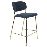 Modré barové židle v sadě 2 ks 89 cm Jolien – White Label