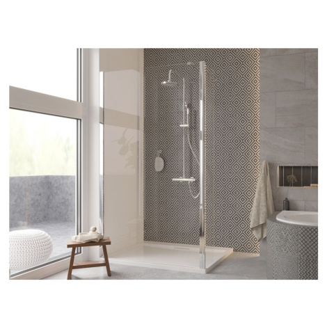 HOPA Walk-in sprchový kout ECO-N CHROM BARVA rámu Chrom/Leštěný hliník (ALU), Pevná stěna Bez pe
