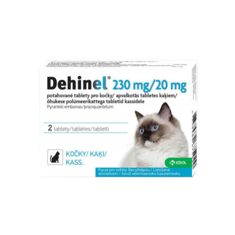 Dehinel 230mg/20mg pro kočky tbl.2