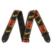 Fender Monogramm Strap Black-Yellow-Red