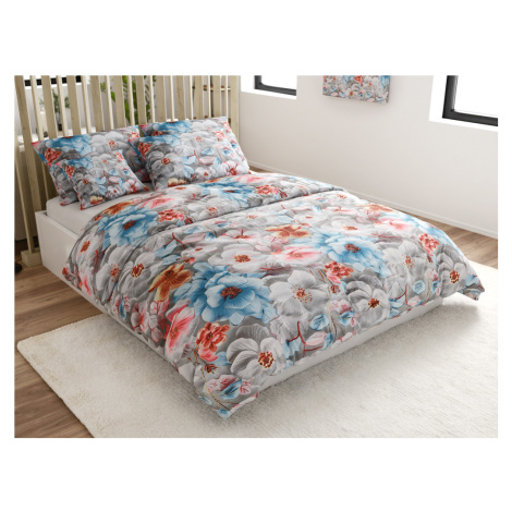 Povlečení z mikrovlákna BLOSSIVA šedé Rozměr povlečení: 70 x 90 cm | 140 x 220 cm