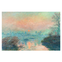 Plakát, Obraz - Setting Sun on the Seine, 91.5 × 61 cm