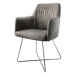 DELIFE Jídelní židle Greg-Flex šedý vintage podnož ve tvaru "X" z nerezové oceli
