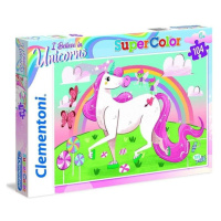 Clementoni Puzzle Supercolor Jednorožec / 104 dílků