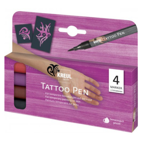 Kreul Sada Tetovací fix KREUL Tattoo Pen 4 ks KMENY