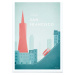 Plakát Travelposter San Francisco, 30 x 40 cm
