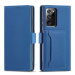 Magnet Card Case elegantní knížkové pouzdro s venkovní kapsou na Samsung Galaxy S23 PLUS 5G Blue