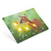 Nexos 86711 Nástěnná malba jelen na louce, 4 LED, 30 x 40 cm