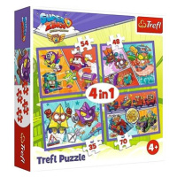 Puzzle Super Zings S5 4v1 (35,48,54,70 dílků)