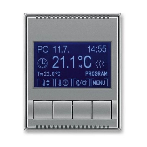 ABB Time, Time Arbo termostat pokojový ocelová 3292E-A10301 36 programovatelný
