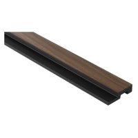 Obkladová lamela pravé ukončení Fineza Slat Medium Dark oak 270X2,3 cm SLAT02DOR