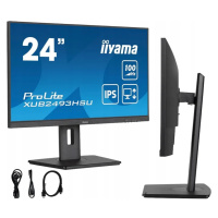 iiyama XUB2493HSU-B6 monitor 24 Ips Led 100Hz 1ms Hdmi DisplayPort Usb hub