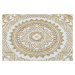 Dywany Łuszczów Kusový koberec Napkin gold kruh - 120x120 (průměr) kruh cm