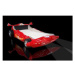 Dětská auto postel Formule 1 - červená