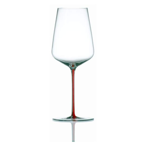 Sklenice na víno AURIGA skleněná s červenou stopkou 540ml