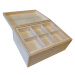 91431 Dřevěný organizační box, 28 x 13 x 21 cm