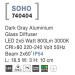 NOVA LUCE venkovní nástěnné svítidlo SOHO tmavě šedý hliník skleněný difuzor LED 2x5W 3000K 220-