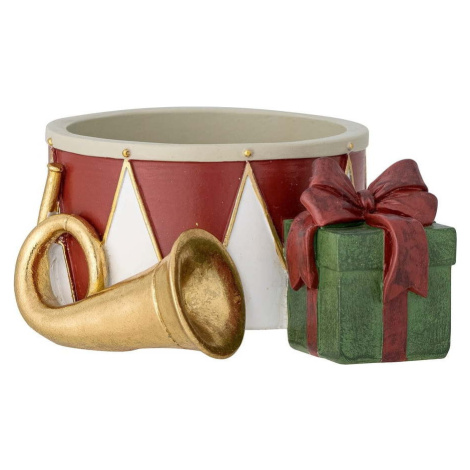 Polyresinový svícen na čajovou svíčku s vánočním motivem Bitja – Bloomingville