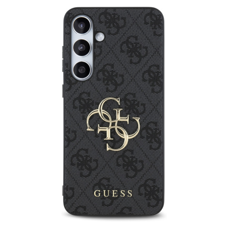 Zadní kryt Guess PU 4G Metal Logo pro Samsung Galaxy S24 FE, šedá