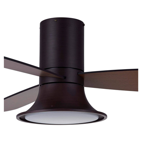 Beacon Lighting Stropní ventilátor Flusso s LED světlem, bronzová barva