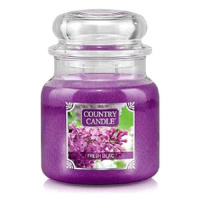 Country Candle Svíčka ve skleněné dóze, Svěží šeřík, 453 g