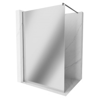 MEXEN/S Kioto Sprchová zástěna WALK-IN 70 x 200 cm, zrcadlové 8 mm, grafit metal 800-070-101-95-