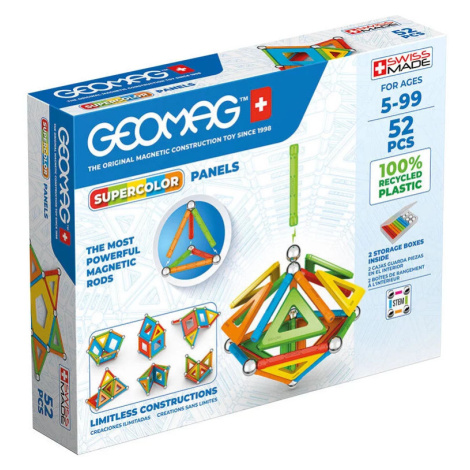 Hračka GEOMAG Magnetic Supercolor Panel Recycled blocks 52 pieces GEO-378