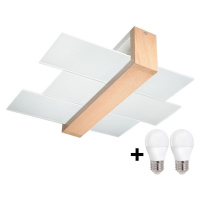 Brilagi Brilagi -  LED Stropní svítidlo HERA 2xE27/7,5W/230V dřevo