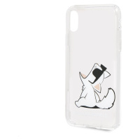 Silikonové pouzdro Karl Lagerfeld Fun Choupette No Rope Hard Case na iPhone X/XS