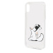 Silikonové pouzdro Karl Lagerfeld Fun Choupette No Rope Hard Case na iPhone X/XS