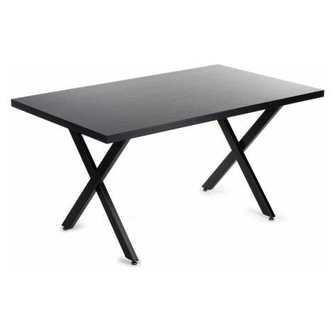 DekorStyle Jídelní stůl STORMI 150 cm černý