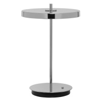 LED stmívatelná stolní lampa ve stříbrné barvě s kovovým stínidlem (výška 31 cm) Asteria Move – 