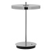 LED stmívatelná stolní lampa ve stříbrné barvě s kovovým stínidlem (výška 31 cm) Asteria Move – 