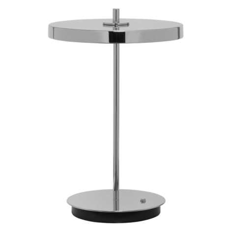 LED stmívatelná stolní lampa ve stříbrné barvě s kovovým stínidlem (výška 31 cm) Asteria Move –  UMAGE