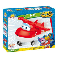 Cobi 25122 super wings světoběžník jett červené letadlo