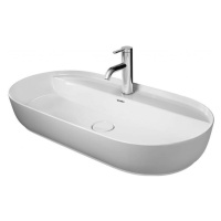 DURAVIT Luv Umyvadlo na desku, 80x40 cm, bez přepadu, s otvorem pro baterii, bílá 0380800000