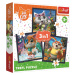 Trefl Puzzle 3v1 - Seznamte se s milými kočkami / Rainbow 44 cats