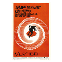 Plakát, Obraz - Vertigo - Alfred Hitchcock, 61 × 91.5 cm