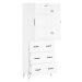 vidaXL Skříň highboard bílá 69,5 x 34 x 180 cm kompozitní dřevo