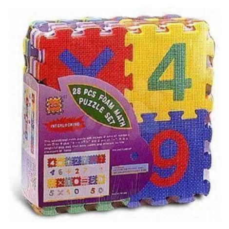 Lee pěnové puzzle Čísla a znaky 28 dílů FM824 barevné Lee Chyun