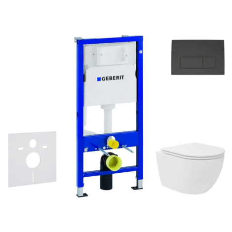 GEBERIT Duofix Set předstěnové instalace, kompaktního klozetu Oudee Vortex a sedátka softclose, 